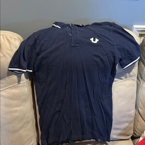 True Religion Blue Polo Shirt Classic Style
